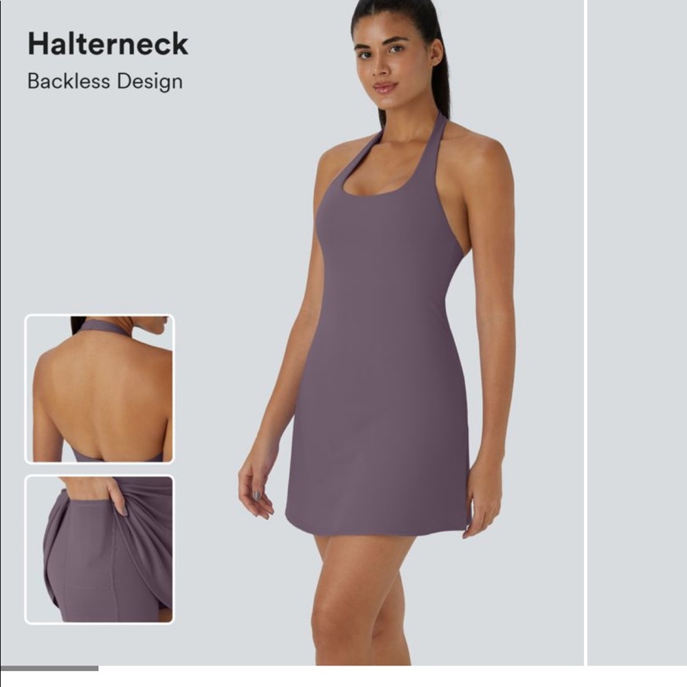 Halara Halter Workout Dress with Pockets